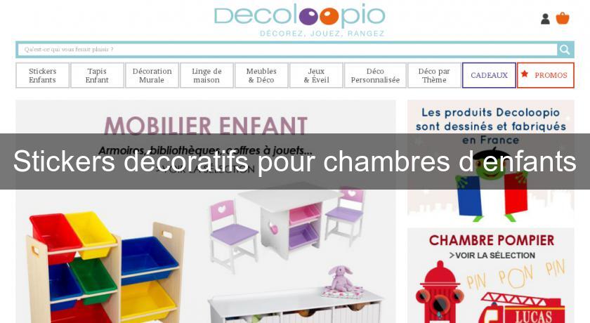 Stickers décoratifs pour chambres d'enfants