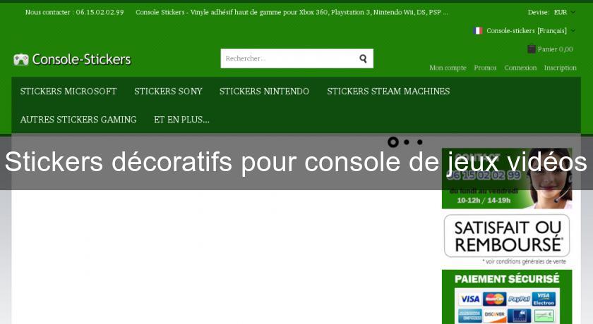 Stickers décoratifs pour console de jeux vidéos Stickers décoratifs pour console de jeux vidéos