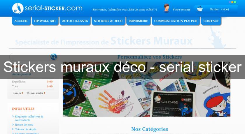 Stickers muraux déco - serial sticker Stickers muraux déco - serial sticker