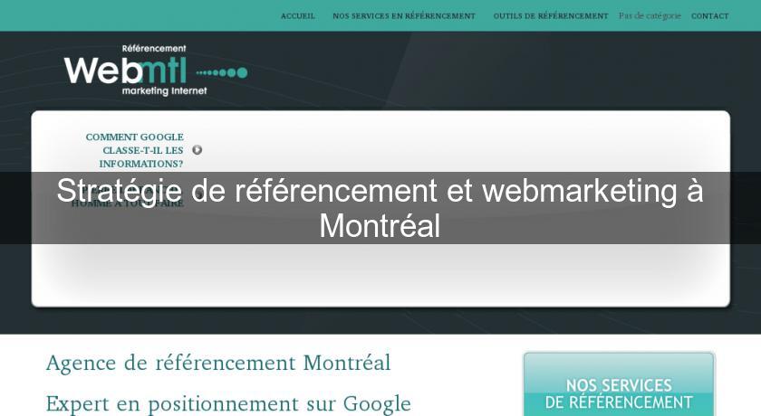 Stratégie de référencement et webmarketing à Montréal Stratégie de référencement et webmarketing à Montréal