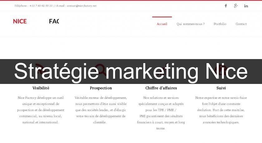 Stratégie marketing Nice Stratégie marketing Nice