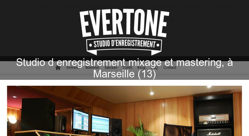 Studio d'enregistrement mixage et mastering, à Marseille (13) Studio d'enregistrement mixage et mastering, à Marseille (13)