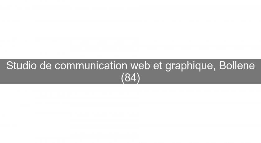 Studio de communication web et graphique, Bollene (84)