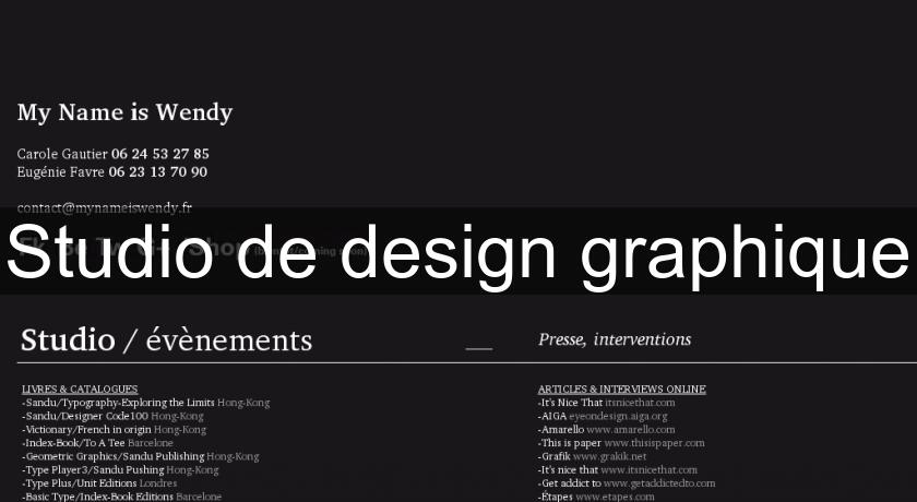 Studio de design graphique Studio de design graphique