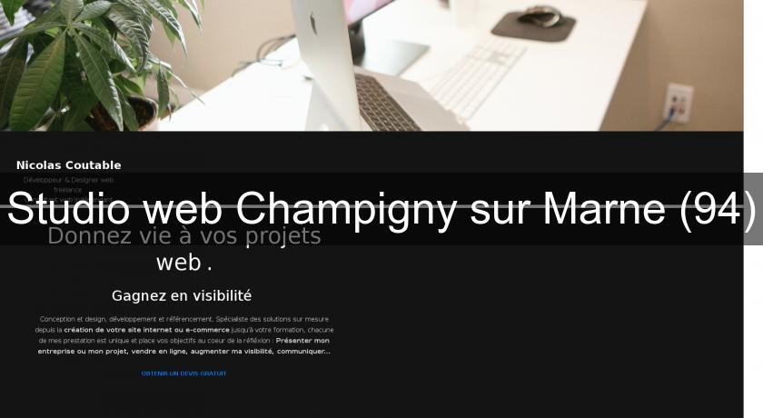 Studio web Champigny sur Marne (94)