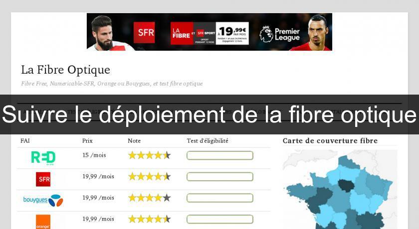 Suivre le déploiement de la fibre optique Suivre le déploiement de la fibre optique