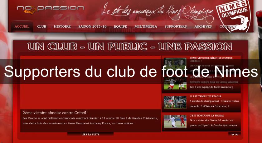 Supporters du club de foot de Nimes Supporters du club de foot de Nimes