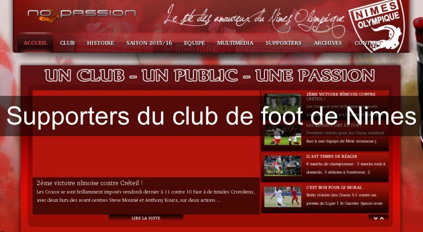 Supporters du club de foot de Nimes