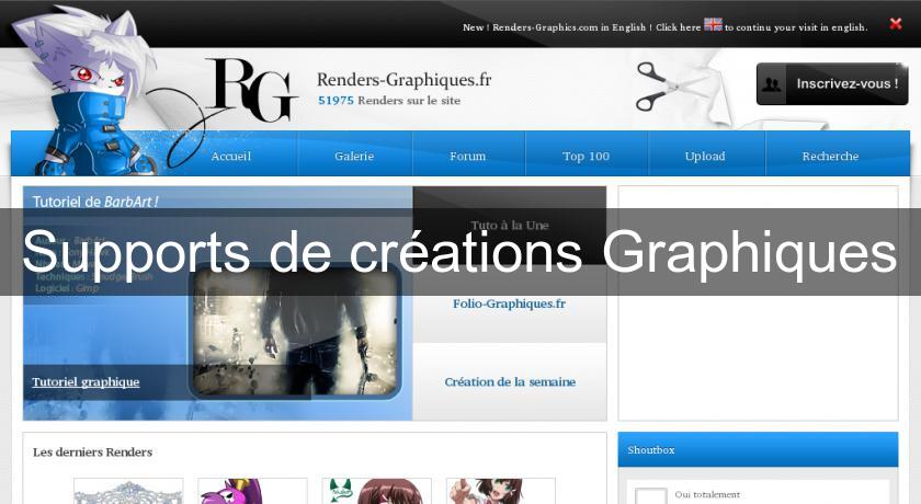 Supports de créations Graphiques Supports de créations Graphiques