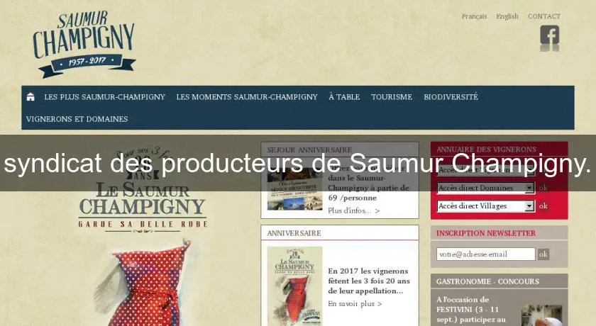 syndicat des producteurs de Saumur Champigny.