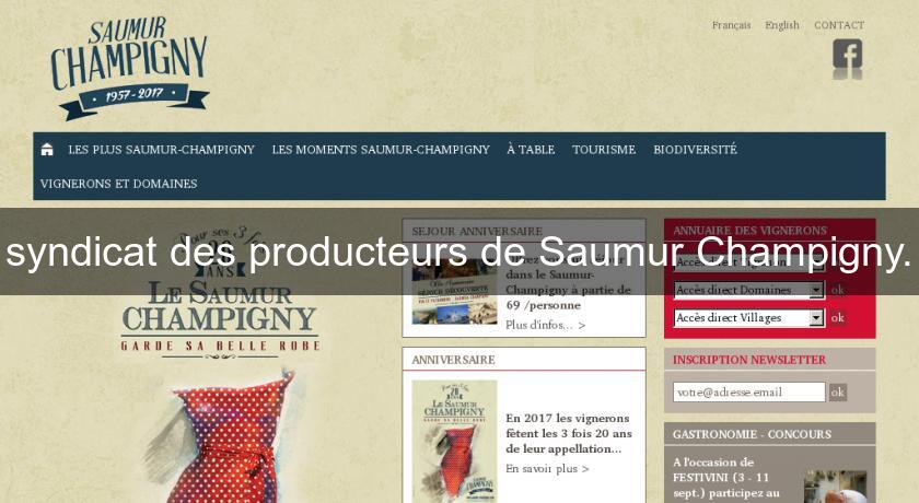 syndicat des producteurs de Saumur Champigny. syndicat des producteurs de Saumur Champigny.