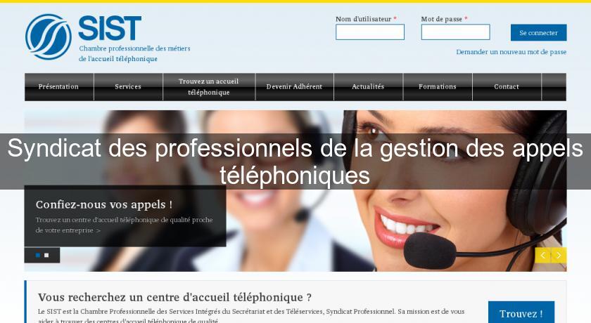 Syndicat des professionnels de la gestion des appels téléphoniques Syndicat des professionnels de la gestion des appels téléphoniques