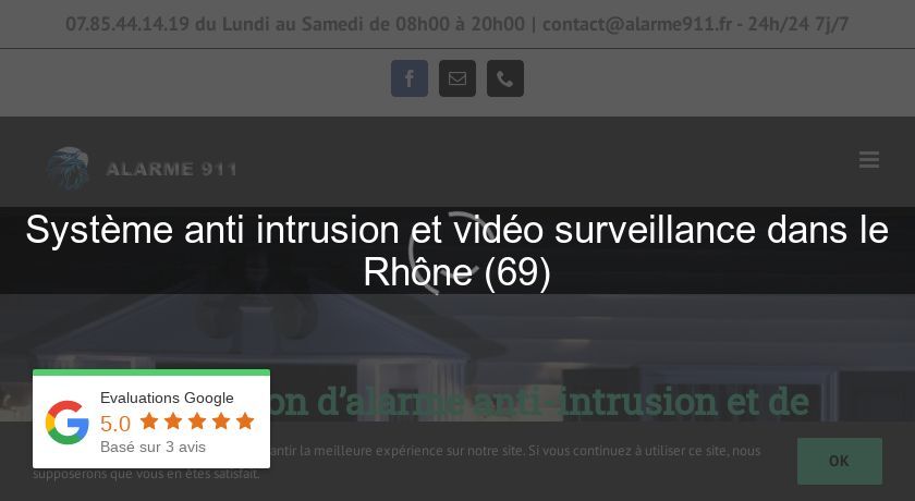 Système anti intrusion et vidéo surveillance dans le Rhône (69) Système anti intrusion et vidéo surveillance dans le Rhône (69)