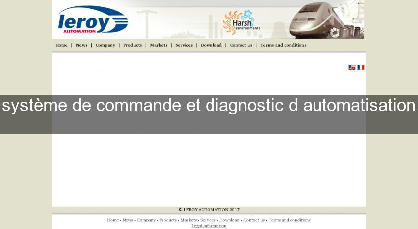système de commande et diagnostic d'automatisation système de commande et diagnostic d'automatisation