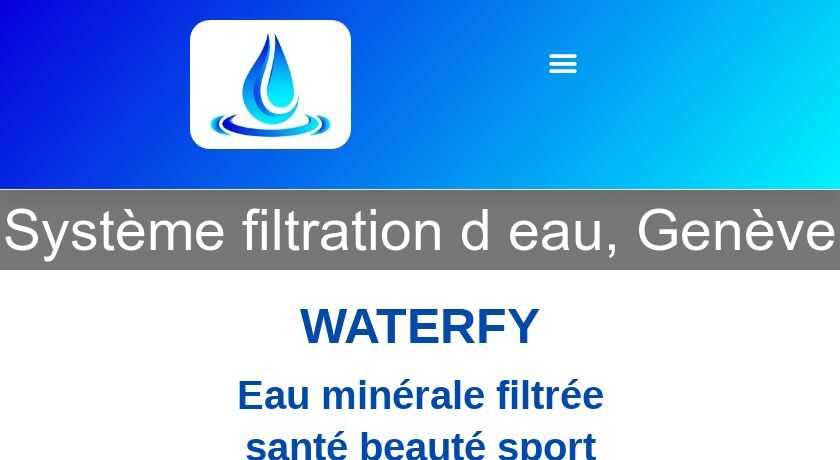 Système filtration d'eau, Genève