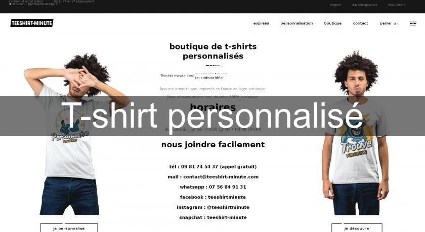 T-shirt personnalisé T-shirt personnalisé