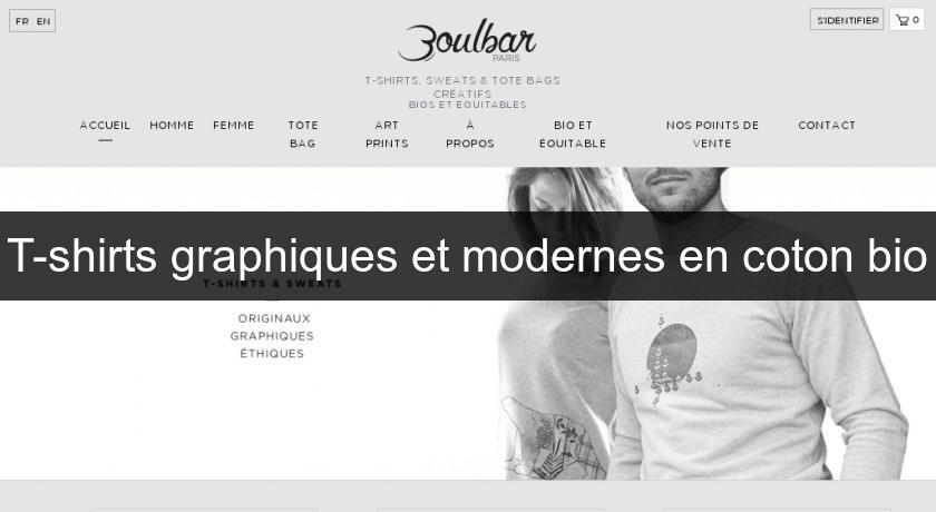 T-shirts graphiques et modernes en coton bio T-shirts graphiques et modernes en coton bio