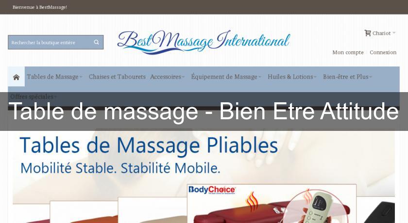 Table de massage - Bien Etre Attitude Table de massage - Bien Etre Attitude