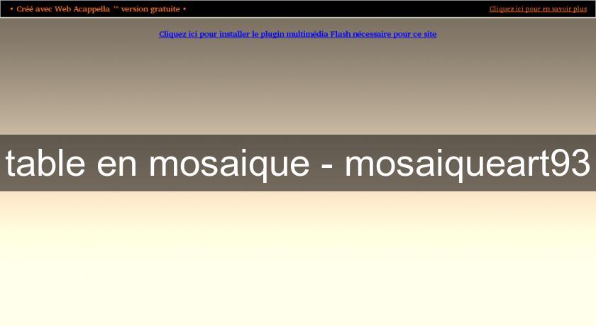 table en mosaique - mosaiqueart93 table en mosaique - mosaiqueart93