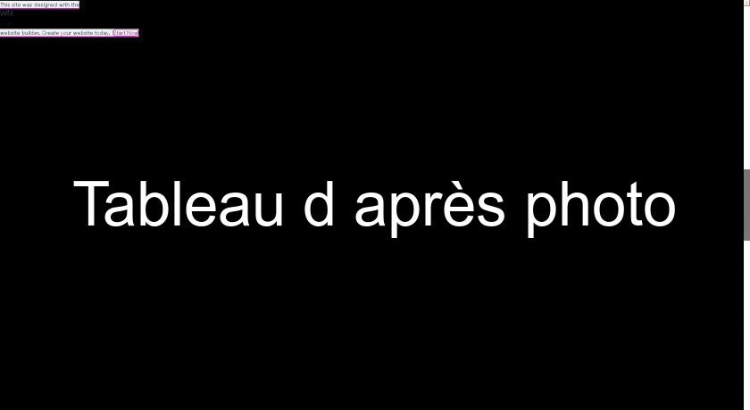 Tableau d'après photo Tableau d'après photo