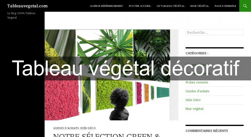 Tableau végétal décoratif