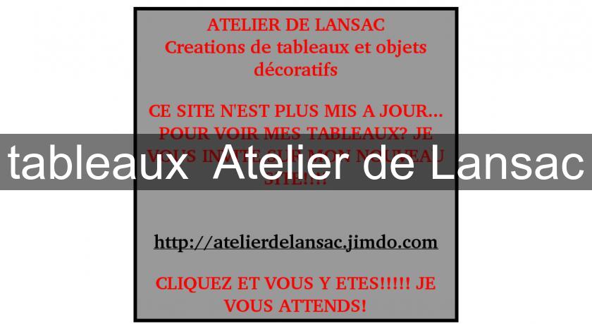 tableaux Atelier de Lansac tableaux Atelier de Lansac