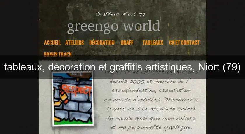 tableaux, décoration et graffitis artistiques, Niort (79)