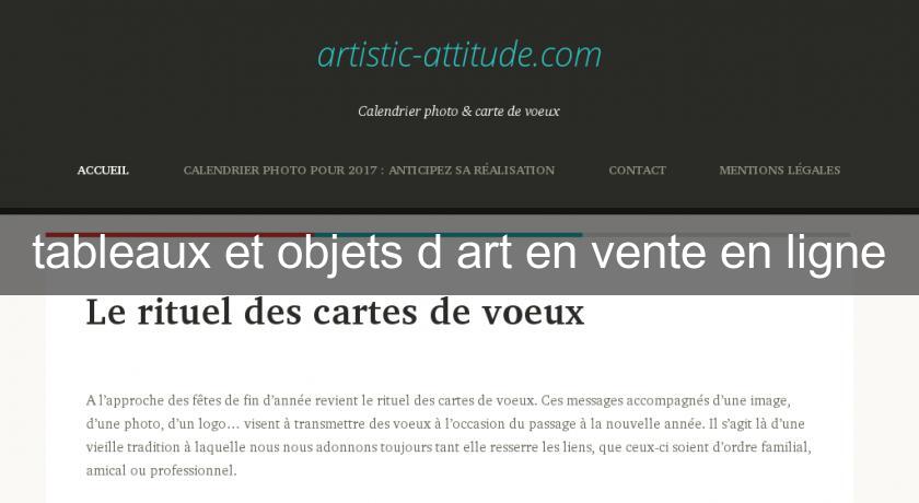 tableaux et objets d'art en vente en ligne