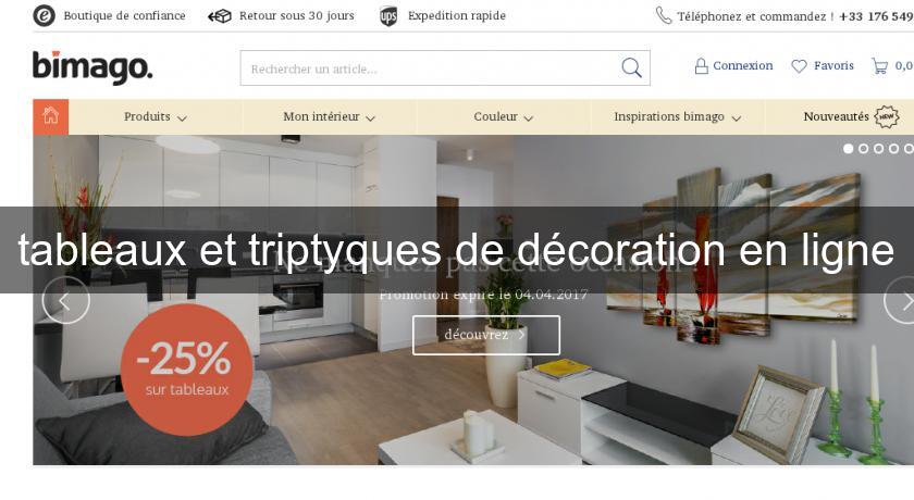 tableaux et triptyques de décoration en ligne