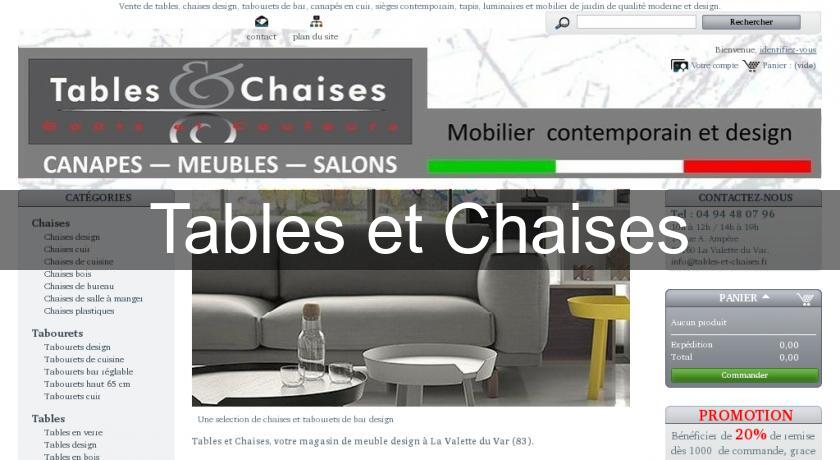 Tables et Chaises Tables et Chaises