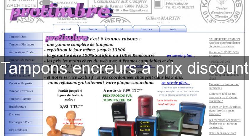 Tampons encreurs à prix discount