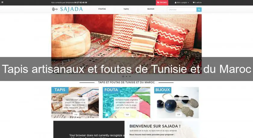 Tapis artisanaux et foutas de Tunisie et du Maroc