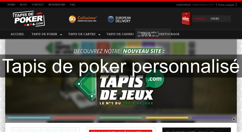 Tapis de poker personnalisé Tapis de poker personnalisé