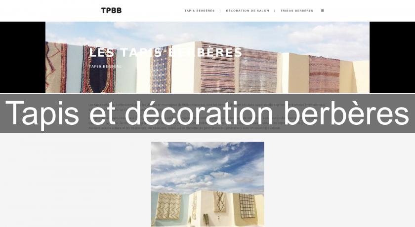 Tapis et décoration berbères