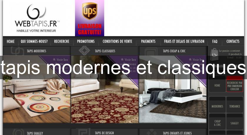 tapis modernes et classiques