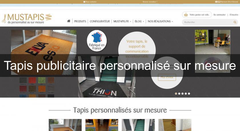 Tapis publicitaire personnalisé sur mesure Tapis publicitaire personnalisé sur mesure