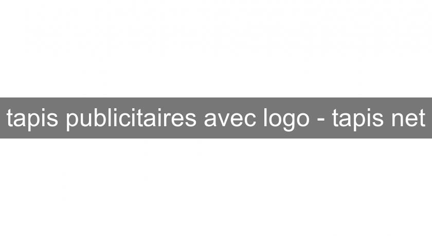 tapis publicitaires avec logo - tapis'net