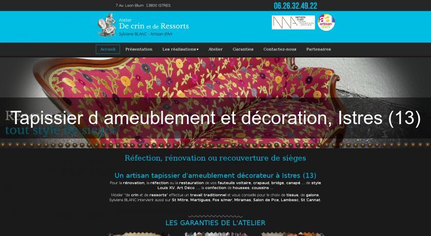 Tapissier d'ameublement et décoration, Istres (13) Tapissier d'ameublement et décoration, Istres (13)
