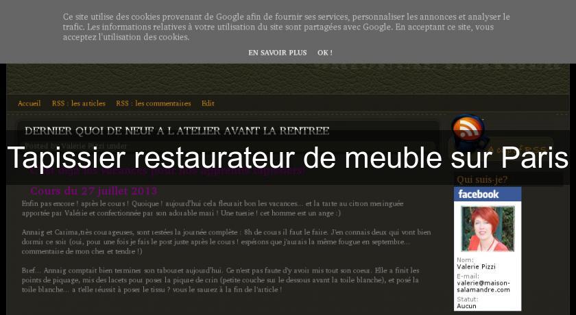 Tapissier restaurateur de meuble sur Paris Tapissier restaurateur de meuble sur Paris