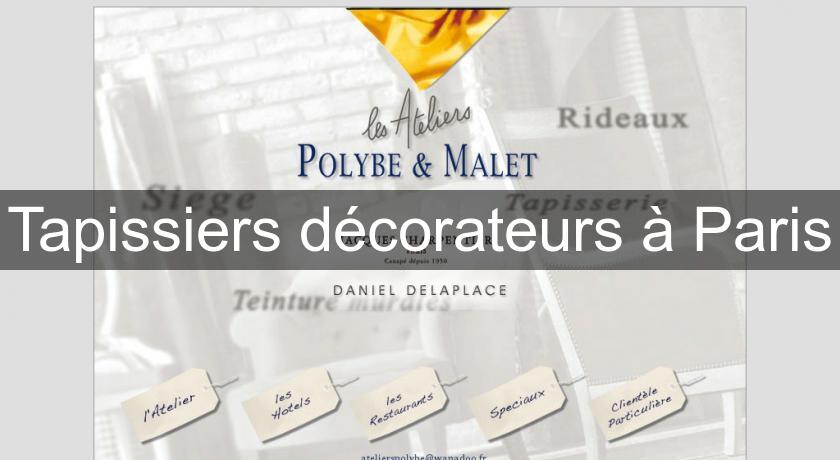 Tapissiers décorateurs à Paris