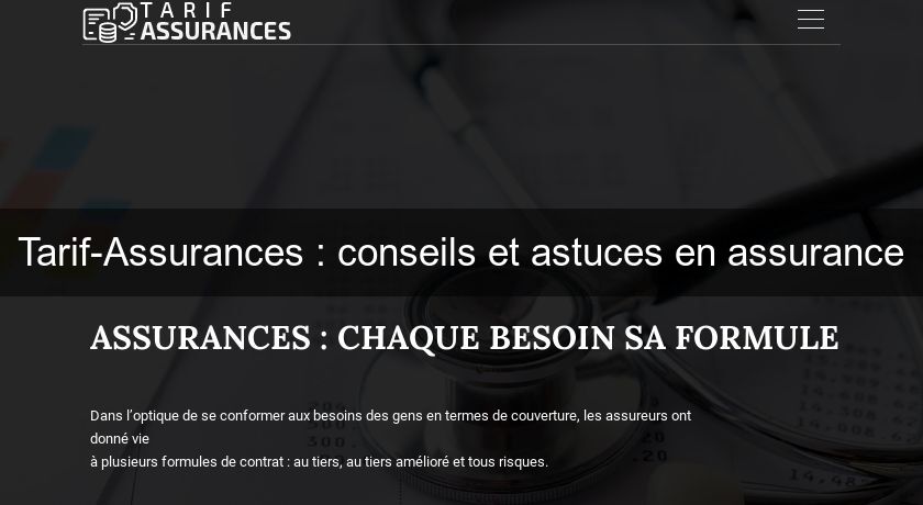 Tarif-Assurances : conseils et astuces en assurance Tarif-Assurances : conseils et astuces en assurance