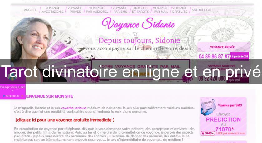 Tarot divinatoire en ligne et en privé Tarot divinatoire en ligne et en privé