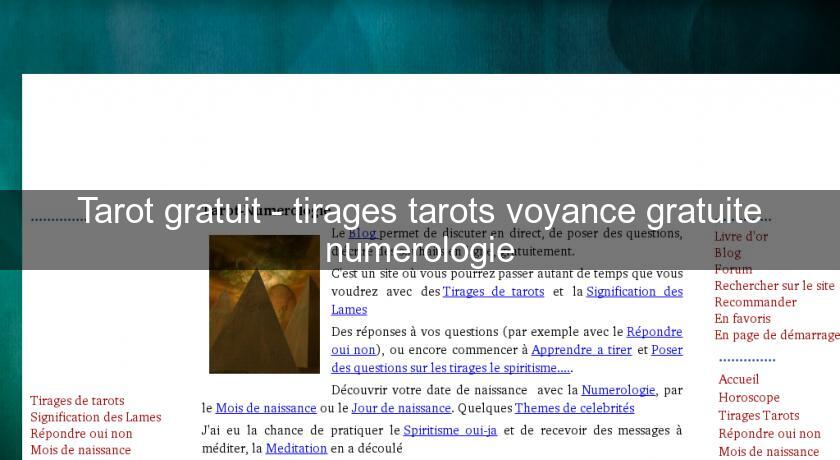 Tarot gratuit - tirages tarots voyance gratuite numerologie Tarot gratuit - tirages tarots voyance gratuite numerologie