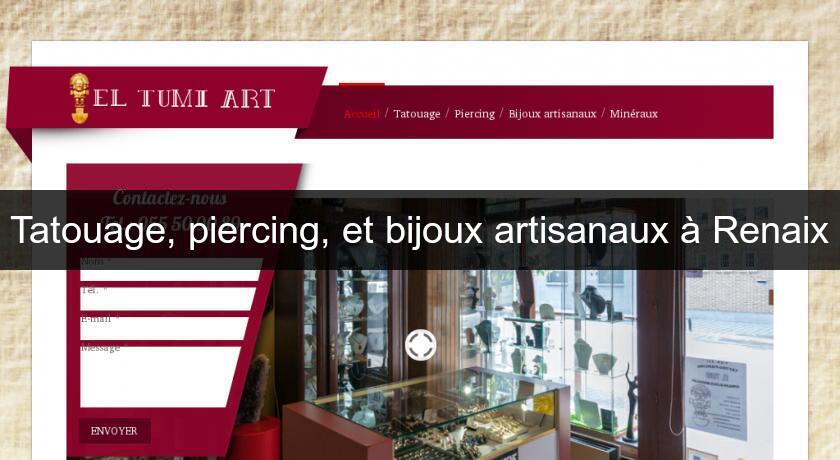 Tatouage, piercing, et bijoux artisanaux à Renaix