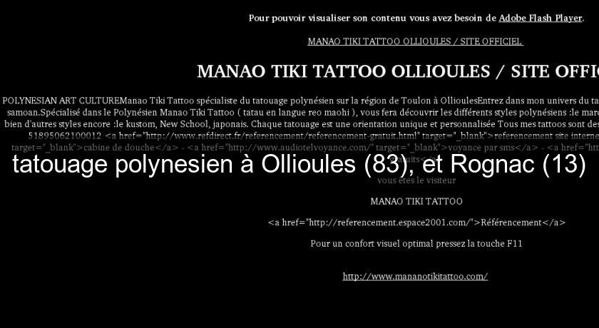 tatouage polynesien à Ollioules (83), et Rognac (13) tatouage polynesien à Ollioules (83), et Rognac (13)
