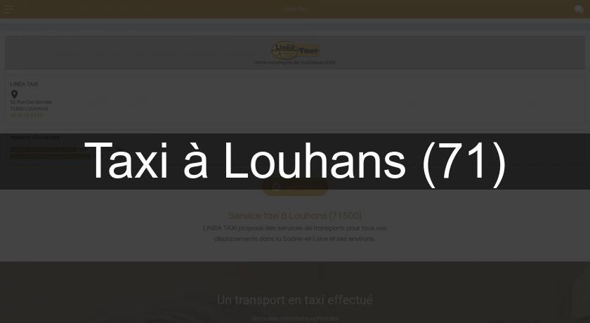 Taxi à Louhans (71)