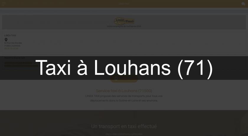 Taxi à Louhans (71) Taxi à Louhans (71)