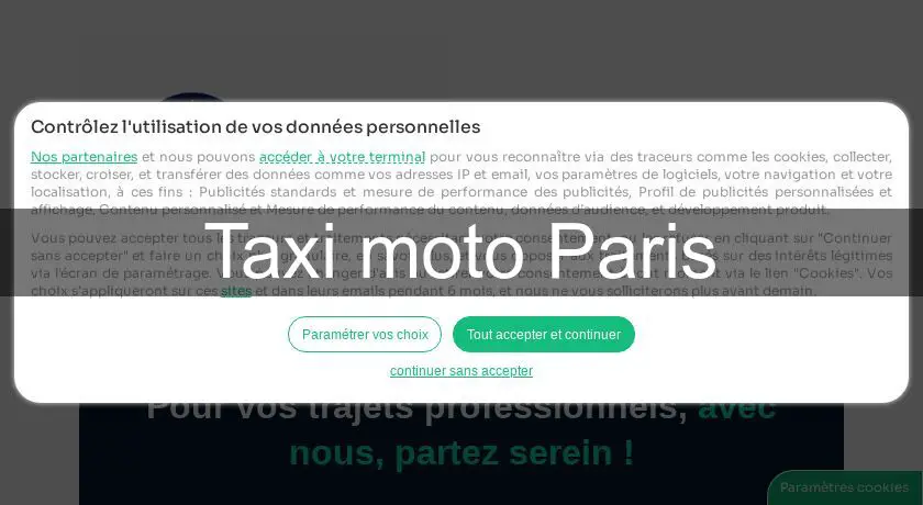 Taxi moto Paris