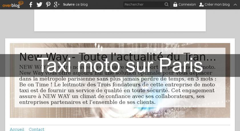 Taxi moto sur Paris