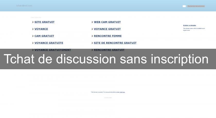 chat de discussion gratuit sans inscription